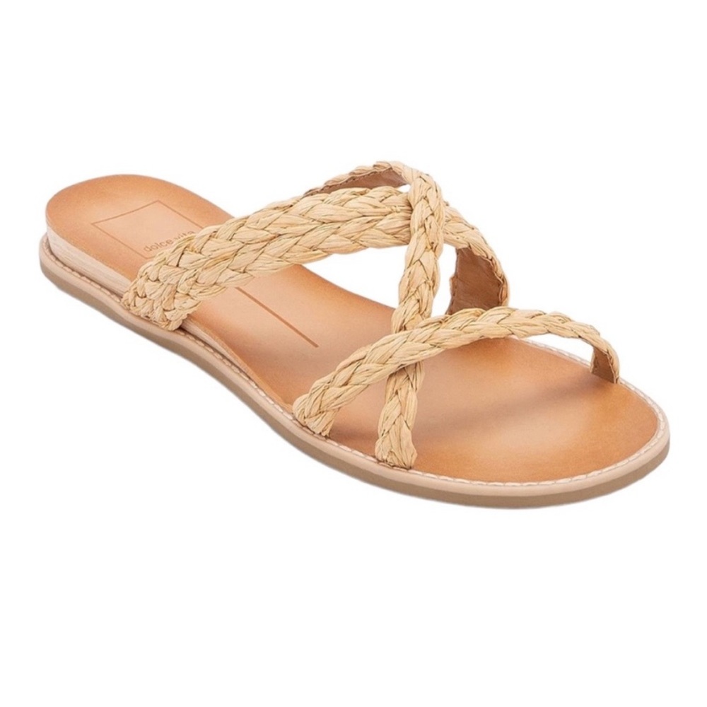 Dolce Vita Raffia Sandal Slip On’s size 6.5